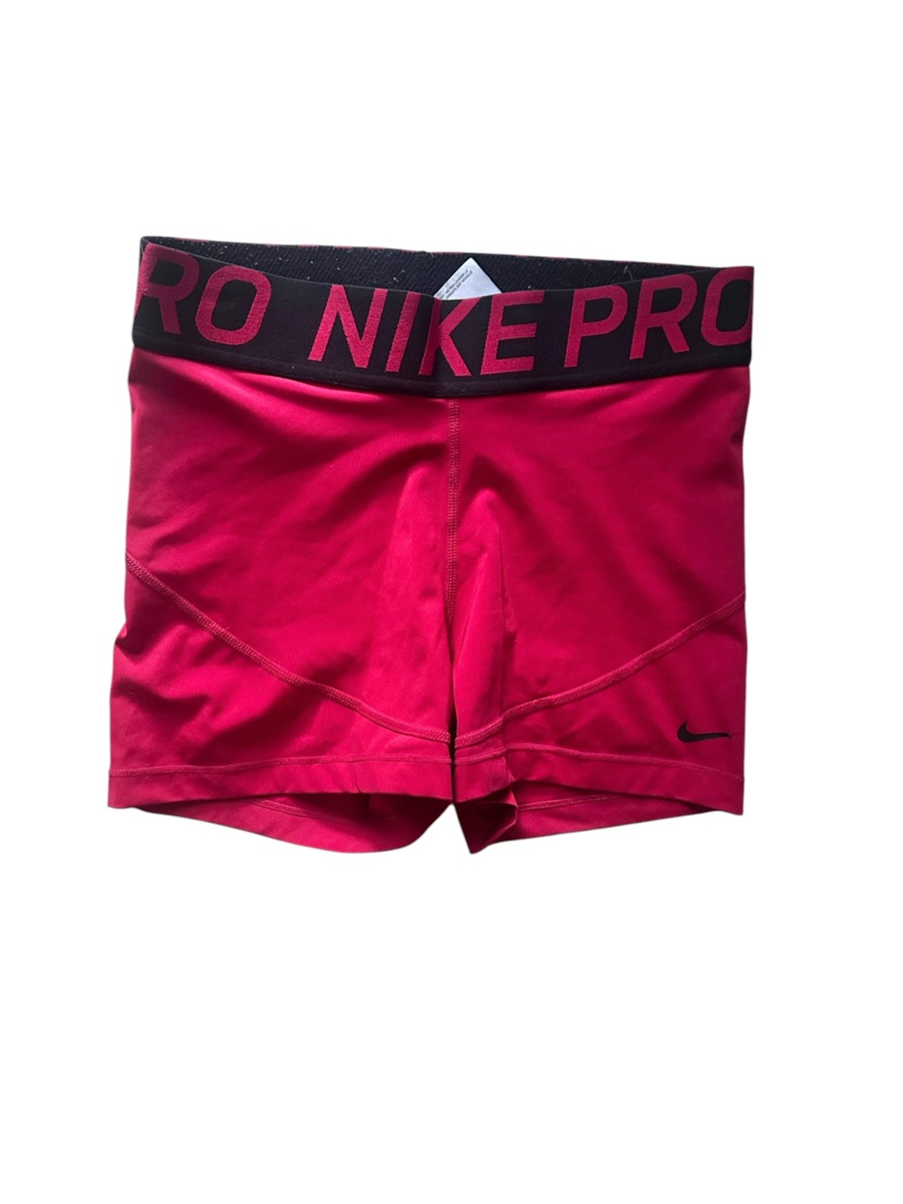 Nike Pro 3” Compression Shorts Red Black Size Medium